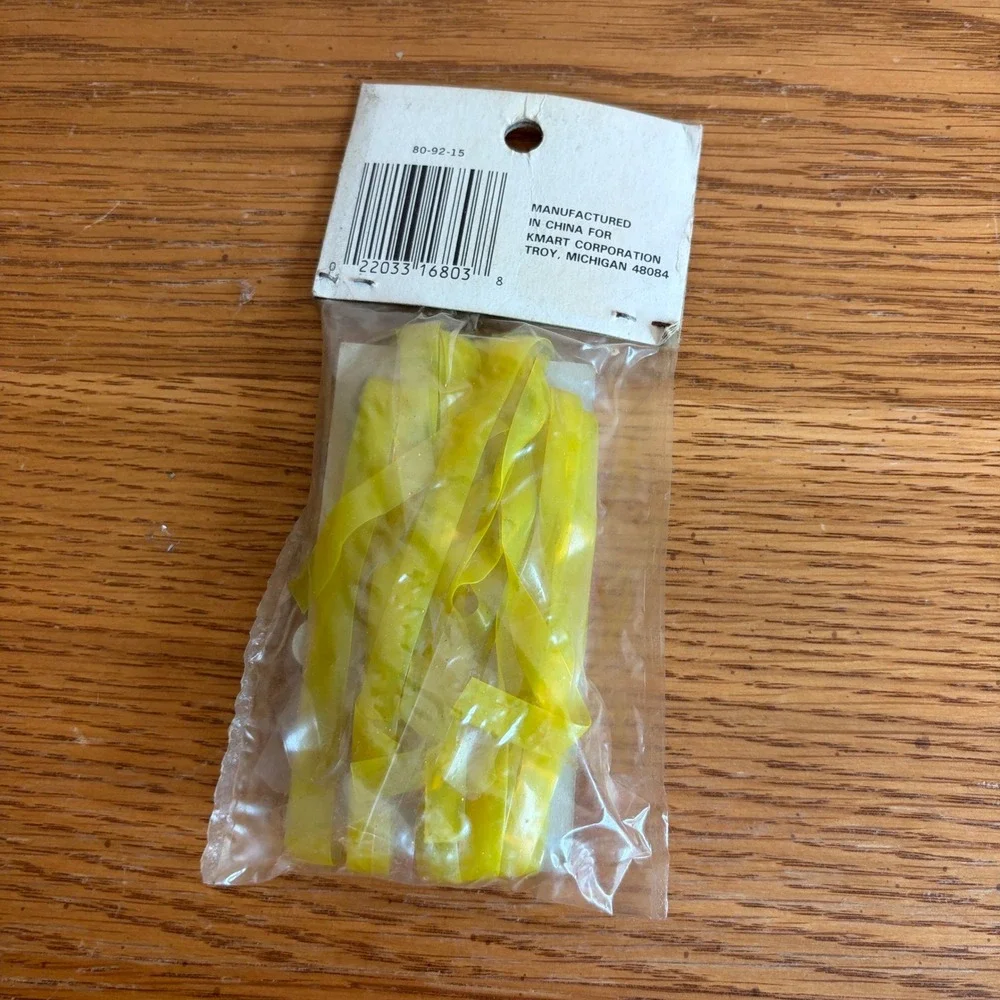 Vintage Murray Bike Streamers Yellow Handlebar Tassels Kmart Dead Stock New